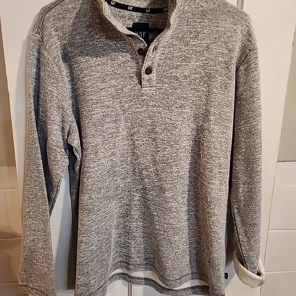 Gray Henley Sweater
